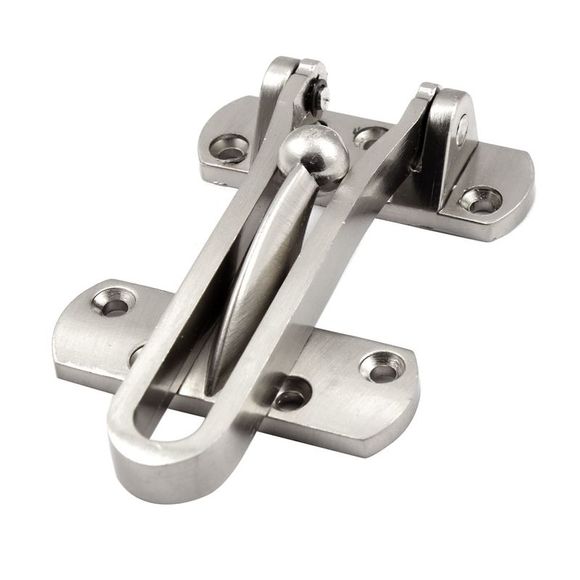 Household Hotel Room Metal Door Guard Clasp Security Padlock Buckle Latch Lock - Picture 1 of 6
